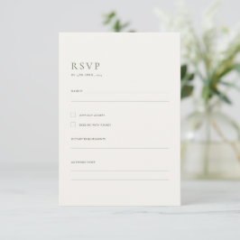 Eucalyptus Groenelementen & Roze Bloemen Bruiloft RSVP Kaartje