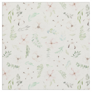 Eucalyptus Groenen en Bloemen Naadloos Patroon Stof
