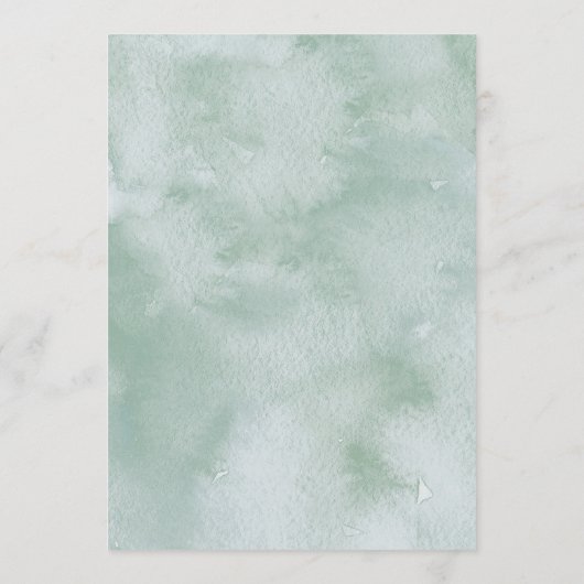 Eucalyptus Groenen Huwelijk Welkom Reisbrief Programmakaart (Achterkant)