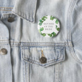 Eucalyptus Groenery Boho Bloemige Trouwnaam Ronde Button 5,7 Cm (In situ)
