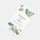 Eucalyptus Groenery Stofblauw Kunst Elegant Bruilo Servet (Hoek)