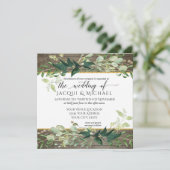 Eucalyptus Grove Foliage Rustieke wijnmakerij Brui Kaart (Staand voorkant)