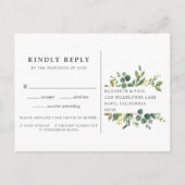 Eucalyptus Grove RSVP Briefkaart met keuze uit maa (Achterkant)