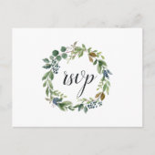 Eucalyptus Grove RSVP Briefkaart met keuze uit maa (Voorkant)