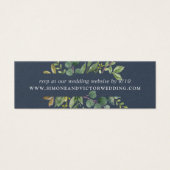 Eucalyptus Grove Weddenschap Website RSVP-kaarten Mini Visitekaartjes (Voorkant)