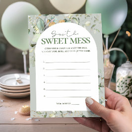 Eucalyptus Guess The Sweet Mess Baby shower spelle