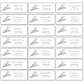 Eucalyptus Guest Address Envelope Sticker (Voorkant)