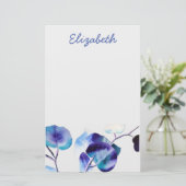 Eucalyptus Gum leest waterverf kunst Briefpapier (Staand voorkant)