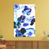 Eucalyptus Gum leest waterverf kunst Canvas Afdruk (Insitu (Woonkamer))