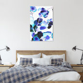 Eucalyptus Gum leest waterverf kunst Canvas Afdruk (Insitu (Slaapkamer))