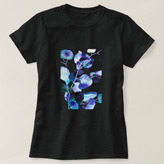 Eucalyptus Gum leest waterverf kunst T-shirt (Design voorkant)