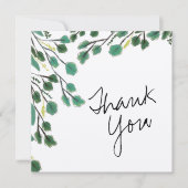 Eucalyptus Hand Getekende Thank You Kaart (Voorkant)