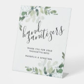 Eucalyptus Hand Sanitizers Weddenschap voetstuk Reclamebord Met Voetstuk (Voorkant)