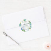 Eucalyptus Handgemaakte zeep Huidverzorging Produc Ronde Sticker (Envelop)