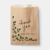 Eucalyptus Handgetekend blad Bedankt Bedankzakje (Voorkant)