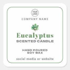 Eucalyptus Handmade Candle Square Sticker