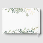 Eucalyptus Handschrift Bruidsfeest Gastenboek (Achterkant)