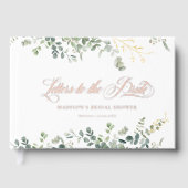 Eucalyptus Handschrift Script Bruidsmeisjesfeest Gastenboek (Voorkant)