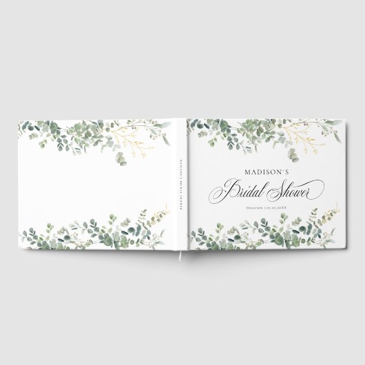 Eucalyptus handschrift Vrijgezellenfeest Gastenboek (Volledig)