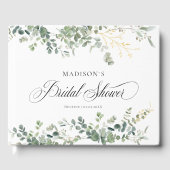 Eucalyptus handschrift Vrijgezellenfeest Gastenboek (Voorkant)