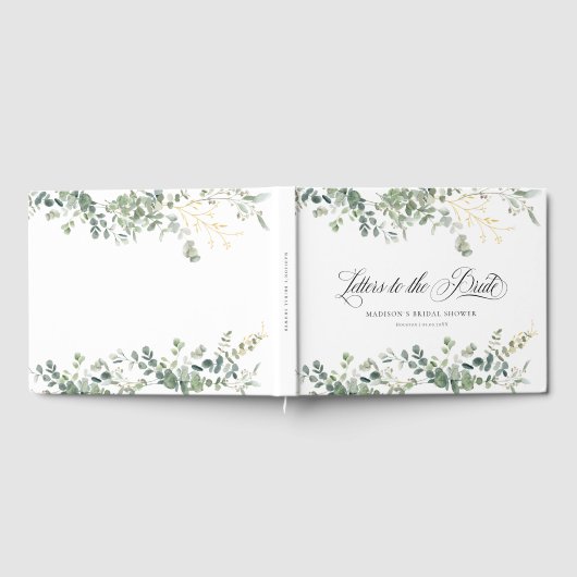 Eucalyptus handschrift Vrijgezellenfeest Gastenboek (Volledig)