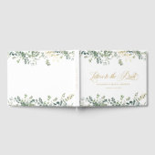 Eucalyptus  Handwriting Script Bridal Shower Gastenboek (Volledig)