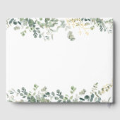 Eucalyptus  Handwriting Script Bridal Shower Gastenboek (Achterkant)
