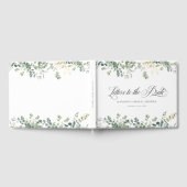 Eucalyptus Handwriting Script Bruiloftsfeest Gastenboek (Volledig)