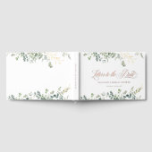 Eucalyptus Handwriting Script Bruiloftsfeest Gastenboek (Volledig)