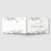 Eucalyptus  Handwriting Script Bruiloftsfeest Gastenboek (Volledig)