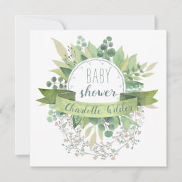  Eucalyptus Hanging Florence Vines Baby shower Kaart