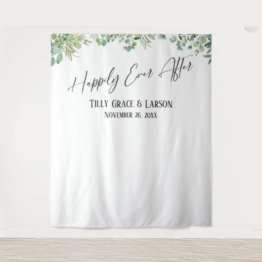 Eucalyptus Happily Ever After Foto Achtergrond Wandkleed (Voorkant)
