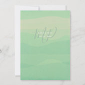 Eucalyptus Happily Ever After Trouwreceptie Kaart (Achterkant)