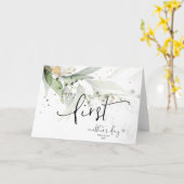 Eucalyptus Happy First Moederdag Gift Keepsake Kaart (Gele Bloem)