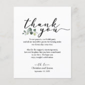 Eucalyptus Hartelijk dank voor de Kaart voor huwel (Voorkant)