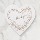 Eucalyptus harten met een aangepast tekstfolie op  bedankjes labels (Achterkant)