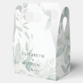 Eucalyptus, helder, bruiloft doos bedankdoosjes (Geopend)