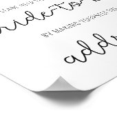 Eucalyptus - Help de drukke bruid Adresposter Poster (Hoek)