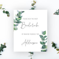 Eucalyptus - Help het drukke Poster van het bruids