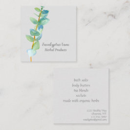 Eucalyptus Herb Business Natural Bath Products Vierkante Visitekaartje