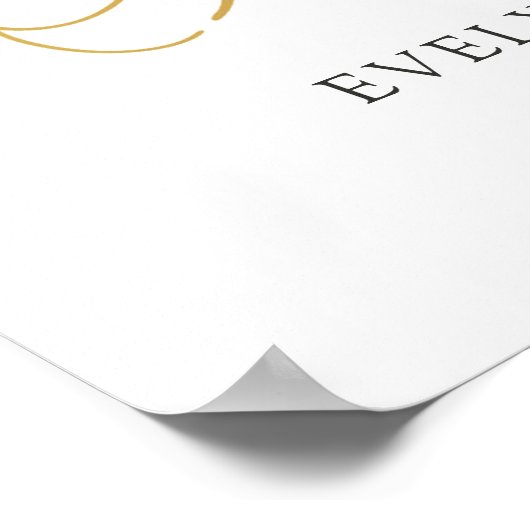 Eucalyptus Herbal Cross Baptisme Welkomstteken Poster (Hoek)