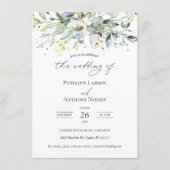 Eucalyptus Herbal Foliage Weddenschap Informatiekaartje (Voorkant)