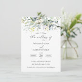 Eucalyptus Herbal Foliage Weddenschap Informatiekaartje (Staand voorkant)