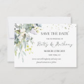 Eucalyptus Herbal Save the Date Invitation (Voorkant)