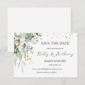 Eucalyptus Herbal Save the Date Invitation (Voorkant / Achterkant)