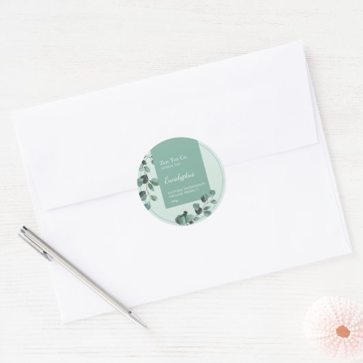 Eucalyptus Herbal Tea Business Label (Envelop)