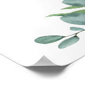 Eucalyptus Herdenkingsfoto In Lieve Herinnering Be Poster (Hoek)