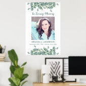 Eucalyptus Herdenkingsfoto In Lieve Herinnering Be Poster (Thuiskantoor)