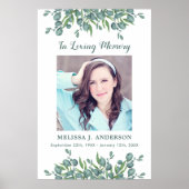 Eucalyptus Herdenkingsfoto Ter Lieve Herinnering B Poster (Voorkant)