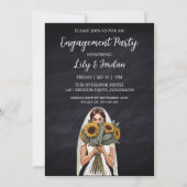 Eucalyptus herfst verlovingsfeest uitnodigingen (Voorkant)